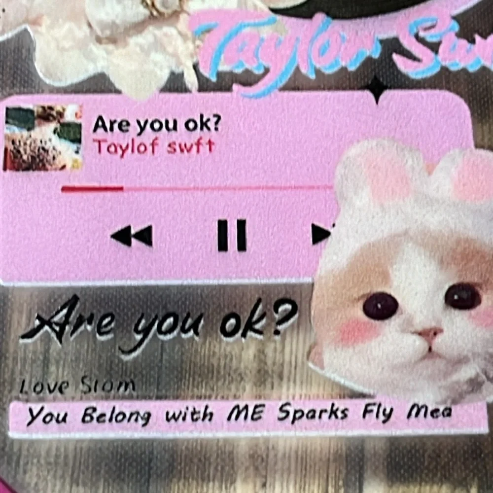 5for$10 Taylor Swift Music Pink Cute Collage iPhone 15 Clear Slim Phone Case